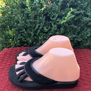 Pedi Couture Black Women's Slide Sandals - Comfortable Everyday Style Sz 6